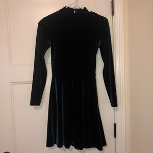 American Apparel Open Back Velvet Dress